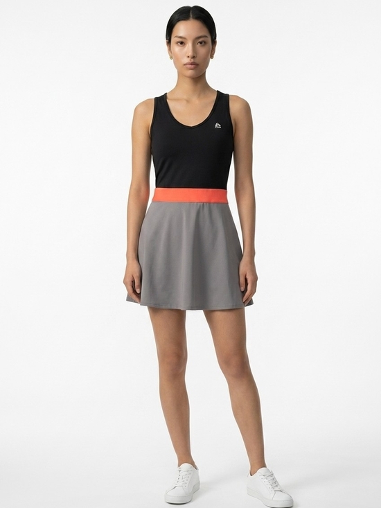 RBX Dresses & Skirts - RBX Gray Sports Dress with Coral-Orange Waistband